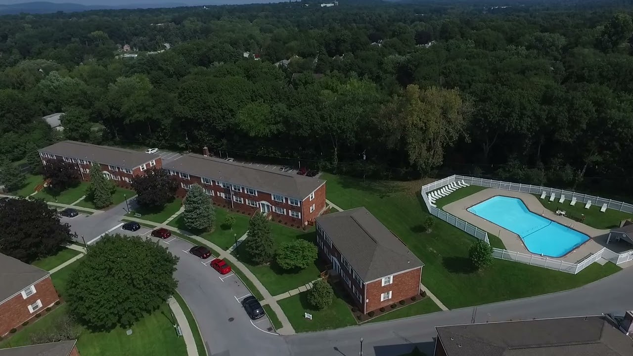 Aerial view of Ridgefield Apartments in Poughkeepsie, NY
