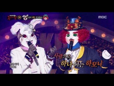 [King of masked singer] 복면가왕 - 'rabbit' vs 'Chapelier' 1round - Love in galaxy cafe 20161211