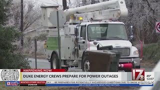 How is Duke Energy prepping for power outages in NC