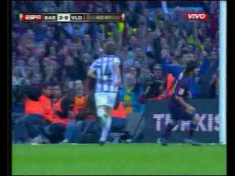 Los dos goles de Messi Contra el Valladolid, Barcelona 4 Valladolid 0