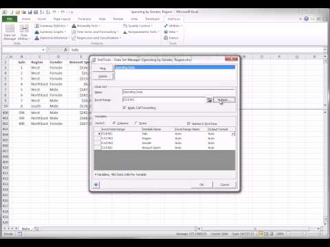 StatTools - Data Set Manager