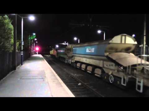 **BRAND NEW** Colas Class 70 No 70809 TnT DRS Class 66 No 66413 on 6Y60 @ Guide Bridge on 22.5.14