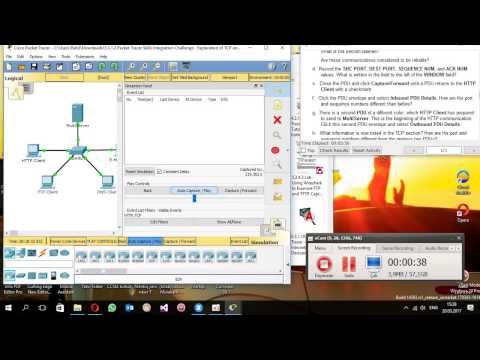 5.3.1.2 Packet Tracer Skills Integration Challenge - Exploration of TCP and UDP