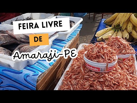 Feira livre de Amaraji - PE hoje 28/02/2026