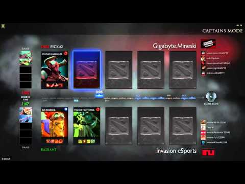 Dota 2 Gygabyte.Mineski Vs Invasion eSports -Game 1 Part 1- Synergy League