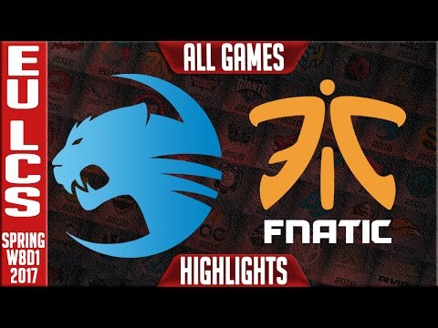 Fnatic vs Roccat All Games Highlights - EU LCS W8D1 Spring 2017 - FNC vs ROC All games