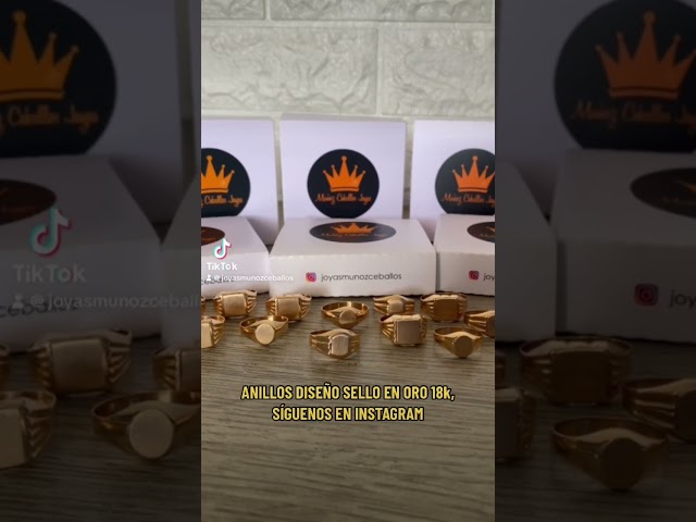 Vídeo relacionado con Sello oro 18k caballero circonita hueco forrado 13x12mm.