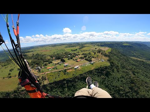 Voo 203 de Parapente IKE Costa - Subida com térmicas e pouso no oficial