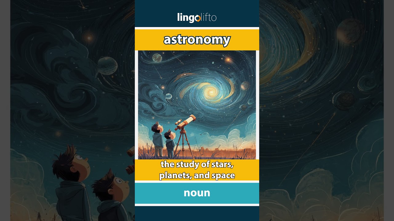 🇬🇧 Astronomy Meaning : Flash Card : Learn English Vocabulary