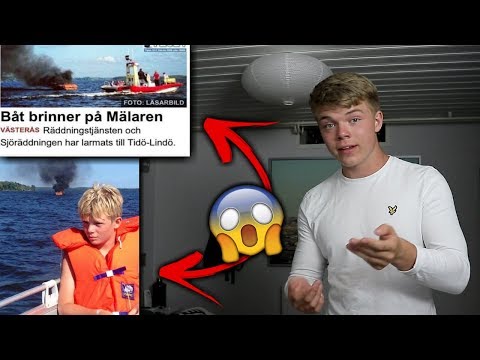 Båten började BRINNA och det hade kunnat slutat illa...