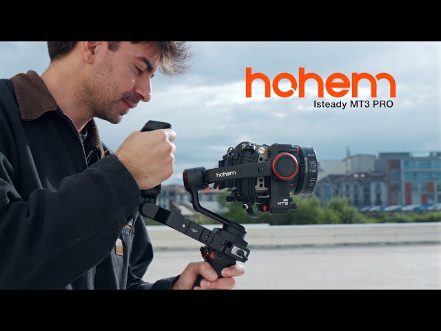 Vídeo relacionado con Hohem iSteady MT3 Pro - Estabilizador de cardán de 3 ejes para cámara sin espejo, cámara compacta, cámara de acción, smartphone, luz de llenado de cámara IA, control remoto desmontable, carga útil de