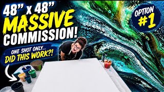 I Had ONE Shot to Get This 48x48 Commission Right… 😳