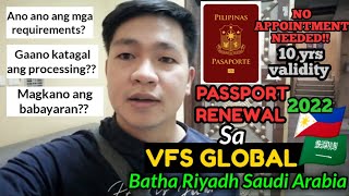 Passport renewal 2022 without APPOINTMENT |VFS GLOBAL|Batha Riyadh Saudi Arabia 🇸🇦