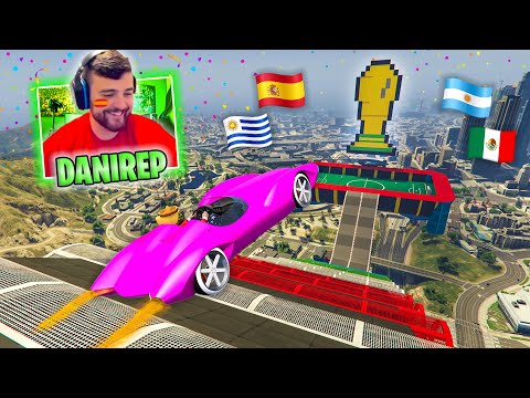 MEGA RAMPA IMPOSIBLE ESPECIAL MUNDIAL DE FÚTBOL!! - GTA V ONLINE