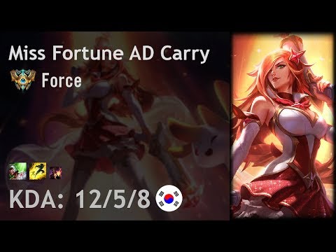 Miss Fortune AD Carry vs Kalista - Force - KR Challenger Patch 7.17