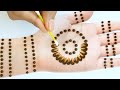 Easy Simple Mehndi Design Cotton Bud Mehendi Design Front Hand Arabic Mehndi Design 2025