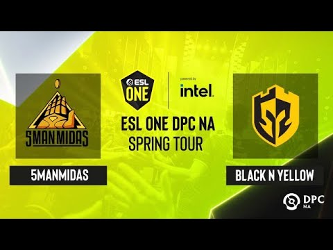 Dota2 - Black N Yellow vs 5ManMidas - Game 2 - ESL One DPC NA Spring