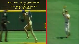 Paul O'Neill vs Dave Magadan (1992 05 07  - New York Mets v Cincinnati Reds)