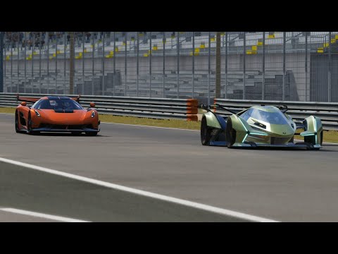 Koenigsegg Jesko 2023 vs Lamborghini V12 Vision GT 2020 at Monza Circuit