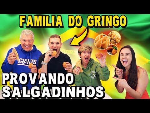 🇧🇷 Gringos Provando Coxinha, Pastel e Bola de Queijo Pela Primeira Vez (Salgadinhos Brasileiros)