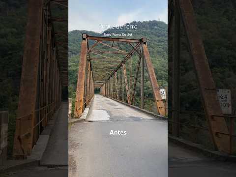 Antes e depois da enchente 😢 Ponte de Ferro, Rio das Antas📌 Nova Roma do Sul, Rs