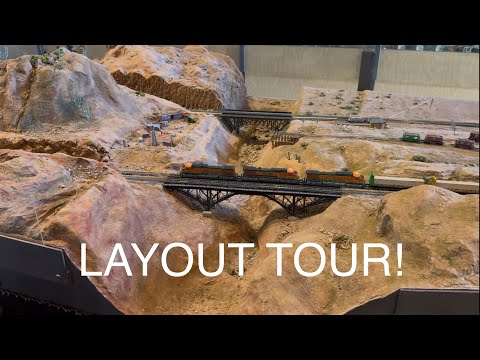 HUGE N SCALE LAYOUT TOUR!