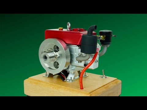 Mini 4 Stroke Cylinder Gasoline Engine Cison L100: DIY Build and Start Up