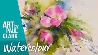 How to Paint a Wild Rose in Watercolour