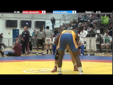 74 KG QF - Colton Sponseller (NYAC) vs. Quinton Godley (TMWC)