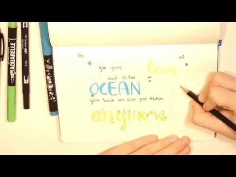 Kaligrafie a malování - zrychleno