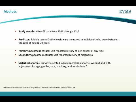 Thumbnail image of video presentation for Relationship Between Serum Klotho Protein Levels and Skin Cancer