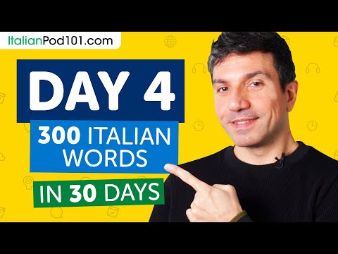 Day 4: 40/300 | Learn 300 Italian Words in 30 Days Challenge