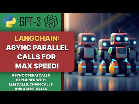 Langchain Async explained. Make multiple OpenAI  chatgpt API calls at the same time.