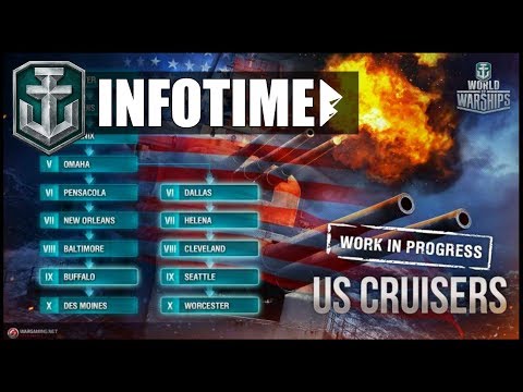 NEUE US KREUZER, Überarbeitung des Baumes - World of Warships | [Info] [Deutsch] [60fps]
