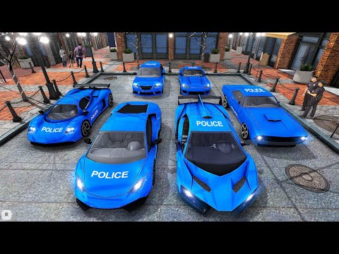 US Police Car Transporter Truck Driving - Cargo Plane Transport Driver Simulator - Android GamePlay