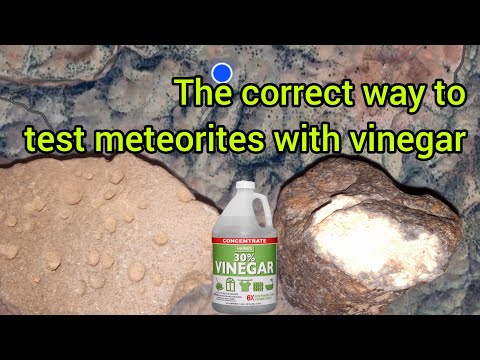 How to identify a meteorite at home with a vinegar and baking soda