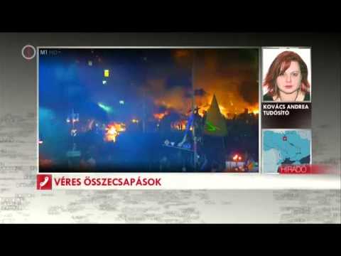 Kijev 2014. 02. 18. Polgárháborús helyzet