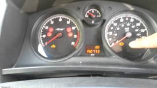 Pedal test to find error codes for Vauxhall Zafira