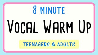 🎤  8 Minute Vocal Warm Up  | Teens and Adults | FUN