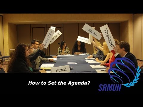 How to Set the Agenda | SRMUN