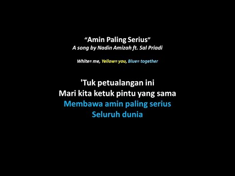 Amin Paling Serius (Versi Duet - Part Cowok Only) | Full Version