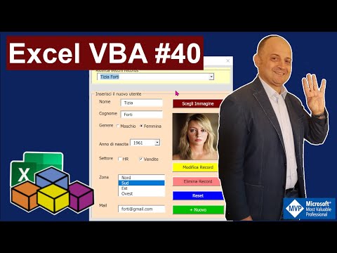 Excel VBA #40 Userform (4/7) come registrare nuovi records  Macro per popolare database da Maschera