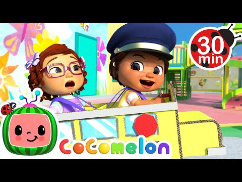 Wheels on the Bus (Playground) + More Nursery Rhymes & Kids Songs - CoComelon