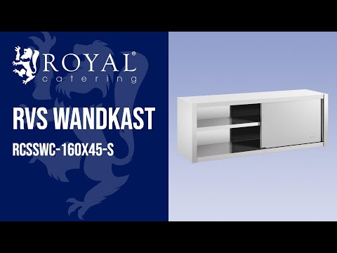 Video - RVS wandkast - 160 x 45 cm