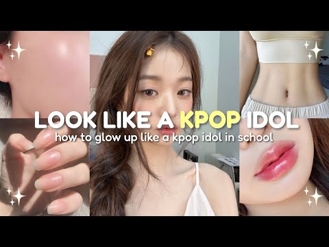 How to look like a KPOP IDOL in School 🎀✨ kpop glowup tips