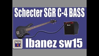 Video thumbnail for 1.7 Обзор Schecter SGR C-4 BASS и combo Ibanez SW15 soundwave by Мастерская Домовая и Студия NoVo REC