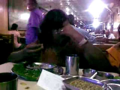 Nivi eating ice cream at tirupathi