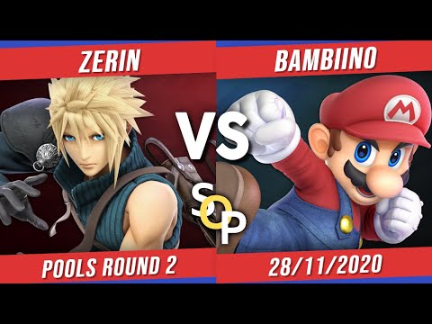 Smash or Pass X - Pools Round 1 - Zerin (Cloud) Vs. Bambiino (Mario) - Smash Ultimate