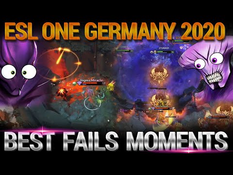 BEST Fails & FUNNIEST Moments of ESL One Germany 2020 - Dota 2