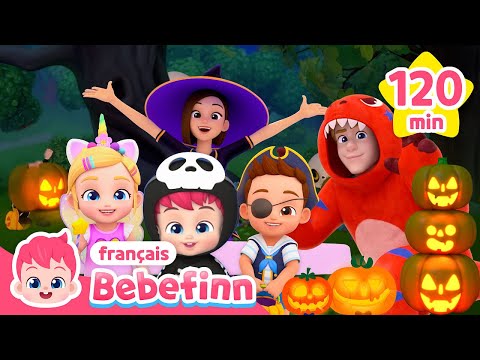 C'est Halloween ! On fait la fête Costume | +Comptines | Bebefinn en français👶Chansons pour Enfants